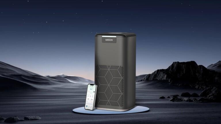 WELOV Air Purifier P200 PRO eliminates harmful particles from the air and works quietly