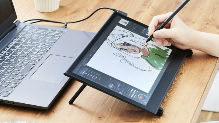 Wacom Movink 13 drawing display is a portable studio at just 4mm thin and 420g in weight